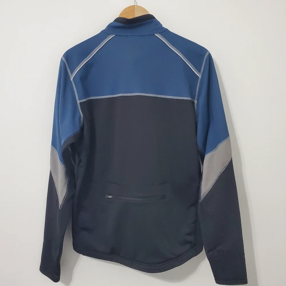 The North Face Mens Flight Series Windstopper Jacket Full Zip Blue Black Medium